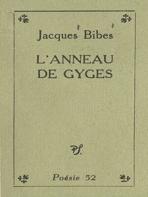 cover image of L'anneau de Gyges